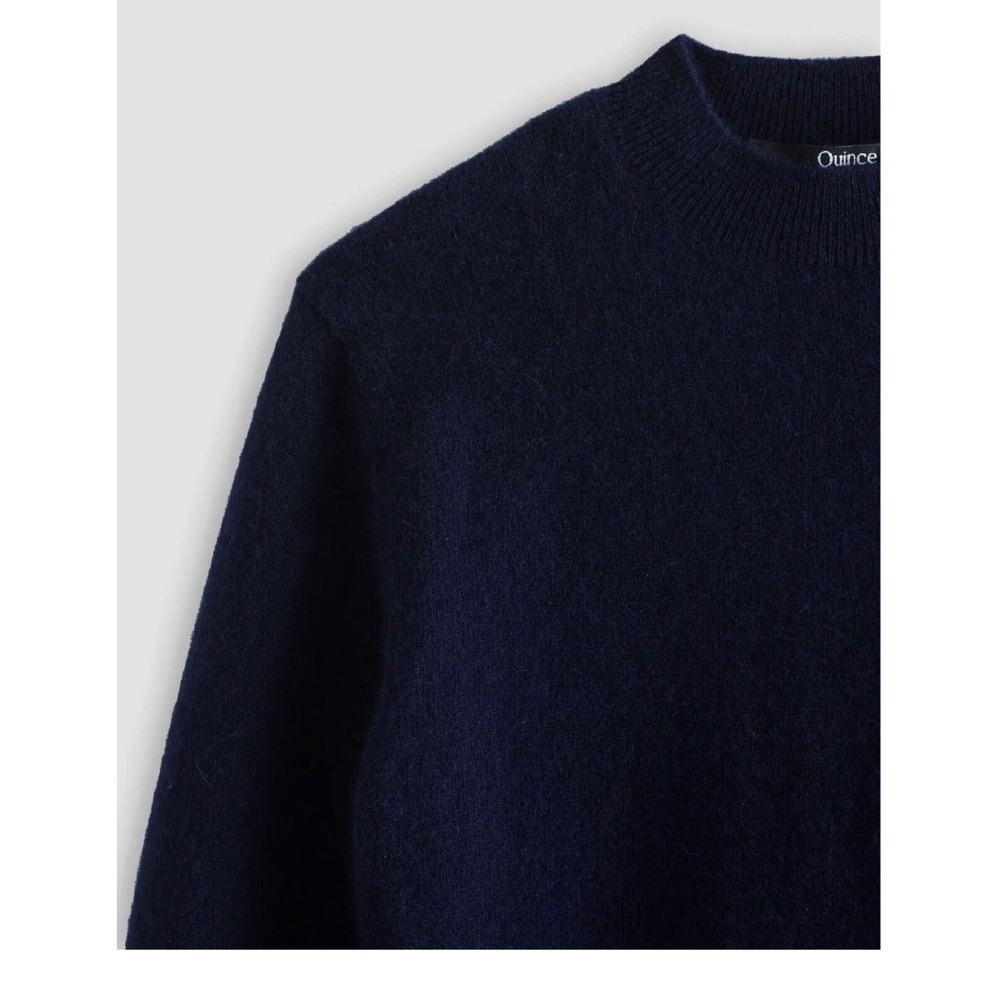 Washable Cashmere Crewneck Navy Sweater sz 12 - Picture 4 of 4